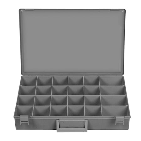 Gray Finish Lrg Plstc Tray 24 Hole W/Latches MPN:80123