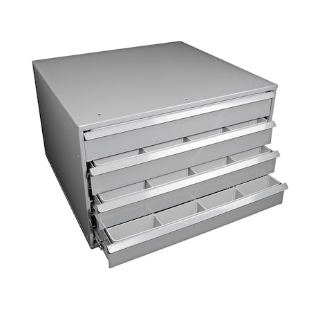 Tool Cabinet, 4 Drawer, Gray, 23-1/2 in W MPN:80360