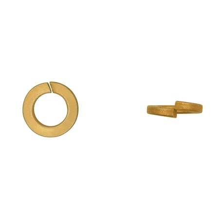 Split Lock Washer, For Screw Size 1/2 in Zinc Yellow Finish MPN:11810PK