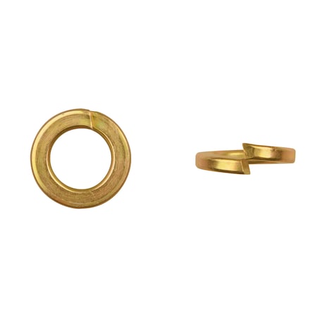 Split Lock Washer, For Screw Size 5/8 in Zinc Yellow Finish MPN:11812PK10