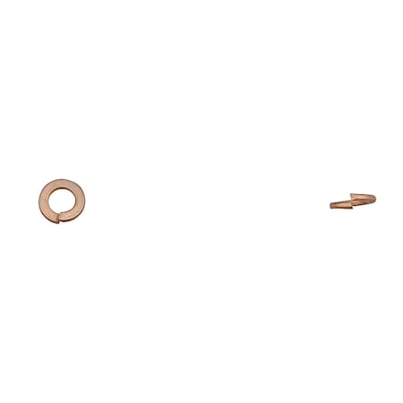 Split Lock Washer, For Screw Size 6 mm Zinc Yellow Finish MPN:14815PK