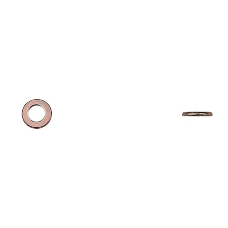 Flat Washer, For Screw Size M6 Zinc Yellow Finish MPN:14828PK