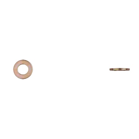 Flat Washer, For Screw Size M8 Zinc Yellow Finish MPN:14830PK
