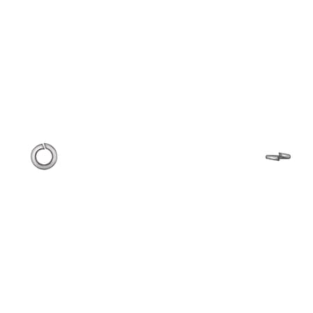 Split Lock Washer, For Screw Size #8 Bright Zinc Plated Finish MPN:17968PK