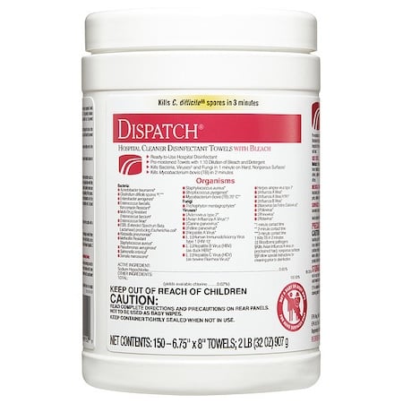 Disinfecting Wipes, 7 x 8