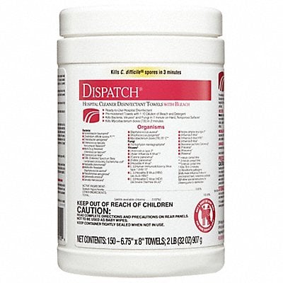 Disinfecting Wipes 150 ct Canister PK8 MPN:69150