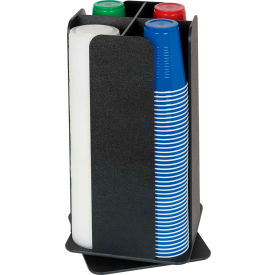 Dispense-Rite® RCLO-LG-4BT - Cup And Lid Organizer 4 Sections Countertop RCLO-LG-4BT