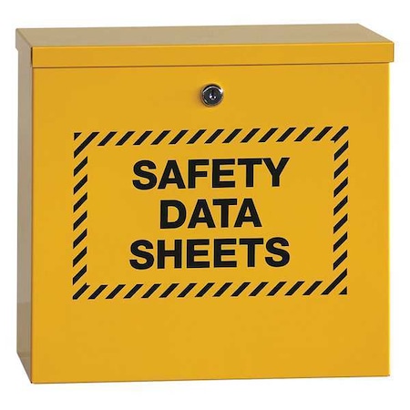 Right to Know Cabinet, Safety Data Sheets, Steel, 13 1/4 in W, 12 1/8 in H MPN:2565