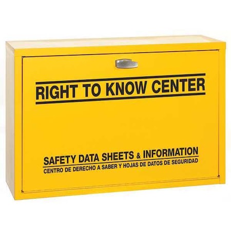 Right to Know Cabinet, Hazard Information Center - Haz Mat Response, Steel, 32 1/4 in W, 20 in H MPN:847