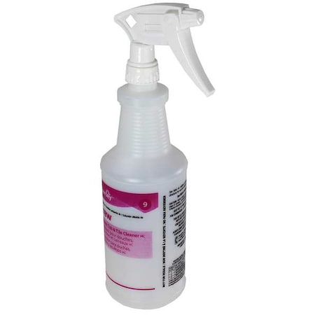 32 oz. Clear, Preprinted Trigger Spray Bottle, PK12 MPN:130254