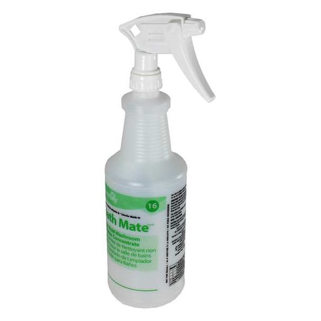 32 oz. Clear, Preprinted Trigger Spray Bottle, PK12 MPN:130260