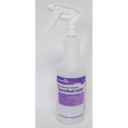 32 oz. Clear, Preprinted Trigger Spray Bottle, PK12 MPN:130266