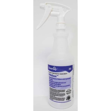 32 oz. Clear, Preprinted Trigger Spray Bottle, PK12 MPN:130274