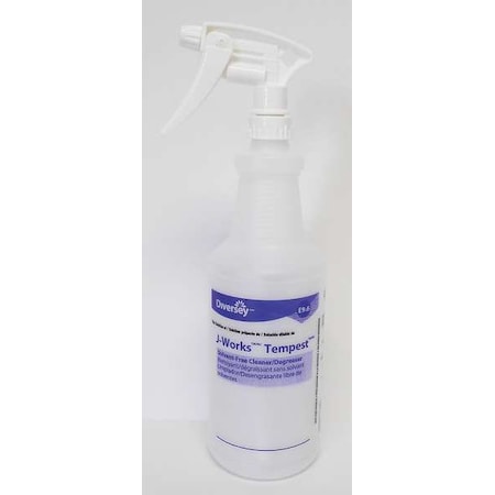 32 oz. Clear, Preprinted Trigger Spray Bottle, PK12 MPN:130276