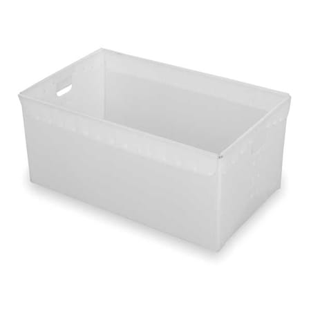 Nestable Storage Container, 22.4 gal, 30 in L x 19 in W x 12 in H, Natural, Polyethylene, 3 PK MPN:39826L