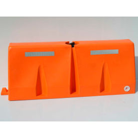 5'L Traffic Barrier Polyethylene Orange TB5-10