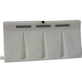 6'L Traffic Barrier Polyethylene Natural TB6-00