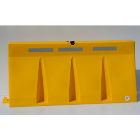 6'L Traffic Barrier Polyethylene Yellow TB6-14