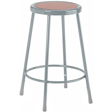 Stool, Steel, Hardboard Seat, 24