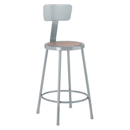 Stool, Backrest, Steel Hb Seat, 30