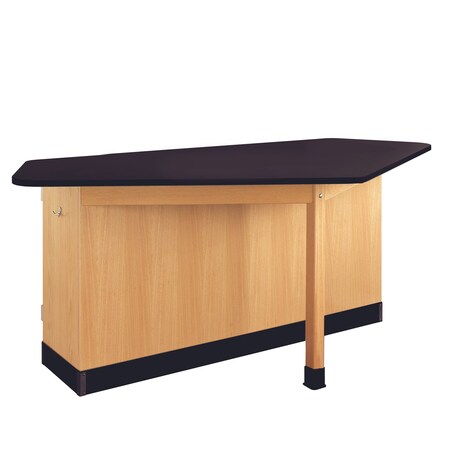 Workstation, Oak, Wood Frame, 88 in W, Red MPN:2944KF