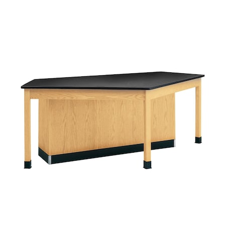 Workstation, Oak, Wood Frame, 96 in W, Red MPN:2956KF