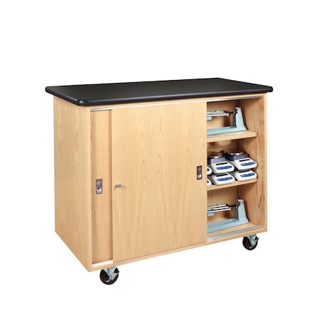 Mobile Balance Storage Cabinet, Wood MPN:5201K