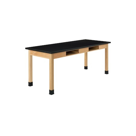 Compartment Table, Oak, Wood Frame, Oak MPN:C7152K30N