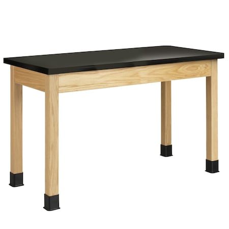 LABORATORY TABLE CHEMGRD TOP 30X60X24, Wood, Wood Frame, Wood Surface, 48