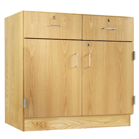Combo Drawer Storage Cabinet, 35 in H, 36 in W, 2 Drawers MPN:106-3622