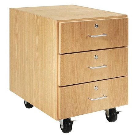 Drawer Storage Cabinet, 30 in H, 24 in W, 3 Drawers MPN:M33-2422-H30K