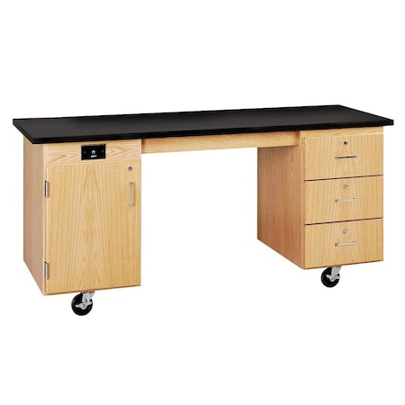 Lab, ADA, Mobile, ChemGuard Top, Oak MPN:4352KF