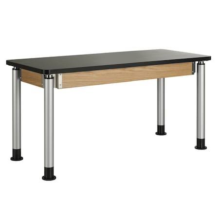 Adjustable Table, Black/Oak, 24