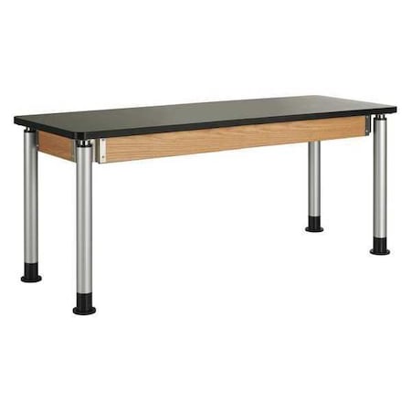Adjustable Table, Black/Oak, 24