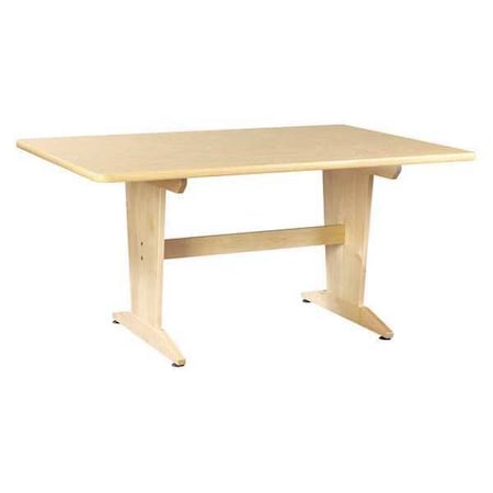 Table, Natural Birch, Wood Frame, 42