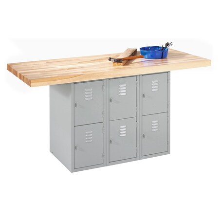 Forum 2 Station Workbench, w/Lockers, 64 MPN:WB6-0V