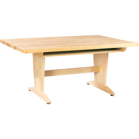 Diversified Spaces Perspective Table with Book Compartment 60