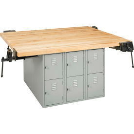 Workbench with 4 Vises 64