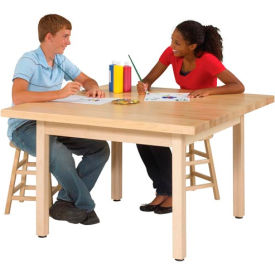 Elementary Four-Student Maple Craft Table WX4-M26