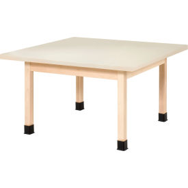 Elementary Four-Student Almond Craft Table WX4-P26
