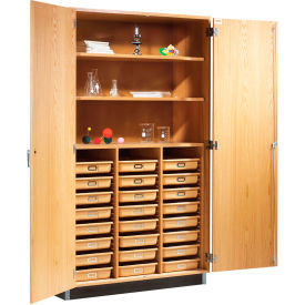 Diversified Spaces Access Tote Tray and Shelf Storage Cabinet 48
