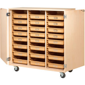 Diversified Spaces Access Mobile Tote Cabinet with 3-Point Locking Handles 48