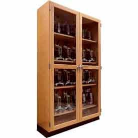 Diversified Spaces Wood Clear Door Storage Cabinet 358-4822 - 48