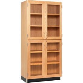 Diversified Spaces Access Tall Storage with Split Glass Doors 36