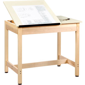 Diversified Spaces Draftsman Drawing Table Flat Fixed Top 36