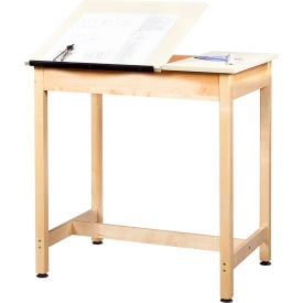 Diversified Spaces Draftsman Drawing Table Flat Fixed Top 36