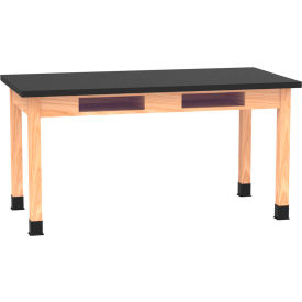 Diversified Spaces DWI-C7142BK30N PerpetuLab Table with ChemGuard Top 60