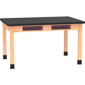 Diversified Spaces DWI-C719LBBK30E PerpetuLab Table with Laminate Top 54