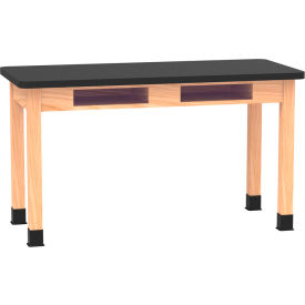 Diversified Spaces DWI-C720LBBK30E PerpetuLab Table w/ Laminate Top 54