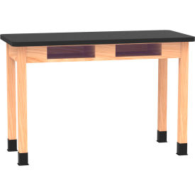 Diversified Spaces DWI-C720LBBK36N PerpetuLab Table with Laminate Top 54